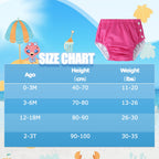 2-3T Baby Newborn Reusable Swim Diapers Washable Toddler Unisex Swim Diaper