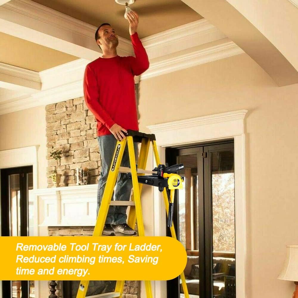 Ladder Platform Project Tray for Pail on Collapsible Ladder Summer, Telescoping