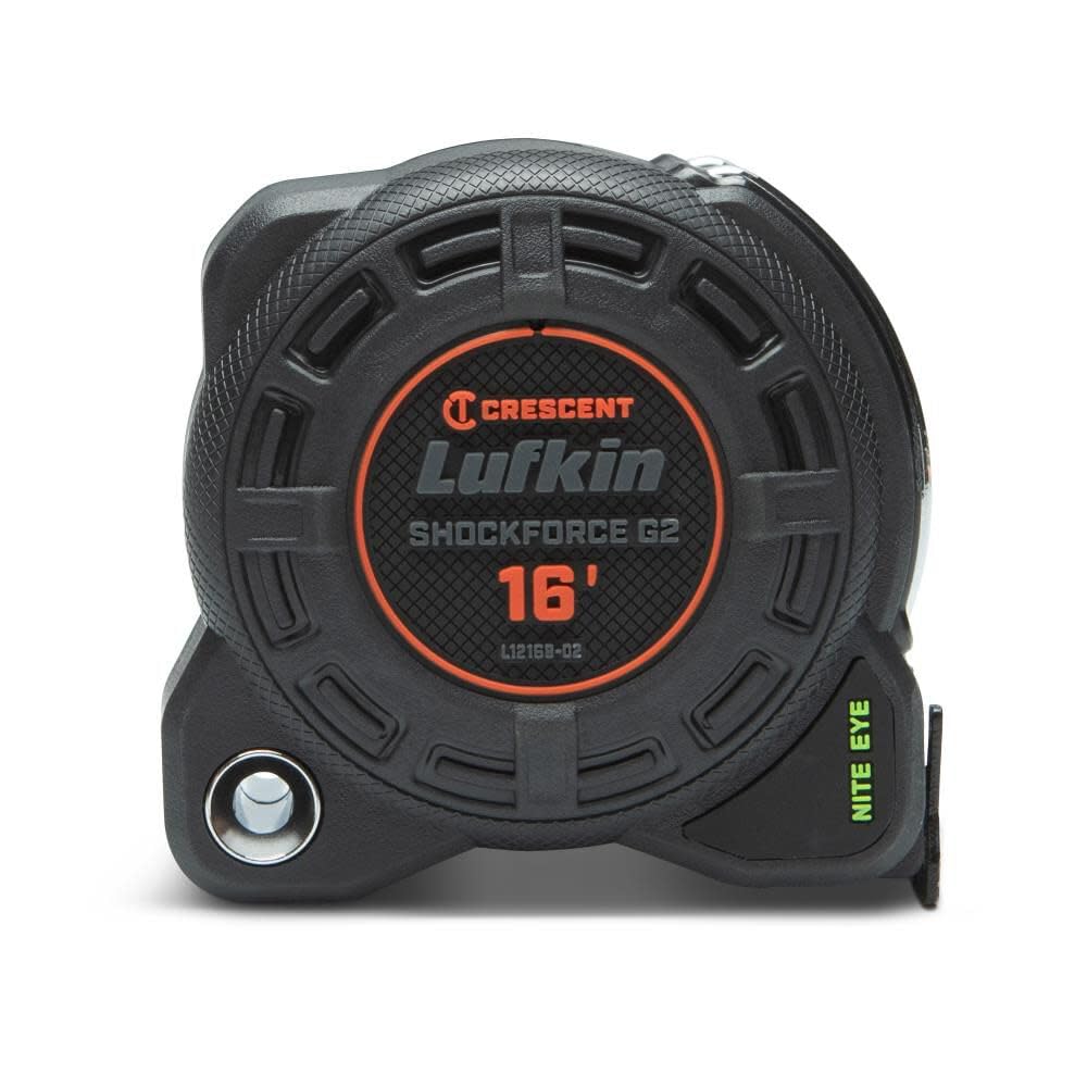 Lufkin Crescent Shockforce G2 Nite Eye 25-ft Tape Measure- L1225B-02