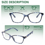 STASTEND 4 Pack Progressive Multifocus Reading Glasses for Women Men Spring