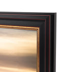 Golden State Art, 8x12 Inch Poster Frame Black with Burgundy and Gold Trim,