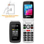 Mosthink 4G Unlocked Flip Cell Phone for Senior with Speed Talk SIM Card, SOS Big Button Basic Cell Phone for Elderly, 2.4'' HD Display, Big Volume, 1450mAh Battery with Charging Dock (Black)