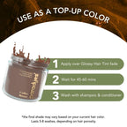 Paradyes Coffee Brown Semi Permanent Conditioner Based Hair Color Dye, Vegan and