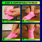 TechWare Pro Ankle Brace Compression Sleeve - Relieves Achilles Tendonitis,