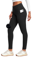 Heathyoga Fleece Lined Leggings with Pockets for Women Thermal Leggings Warm