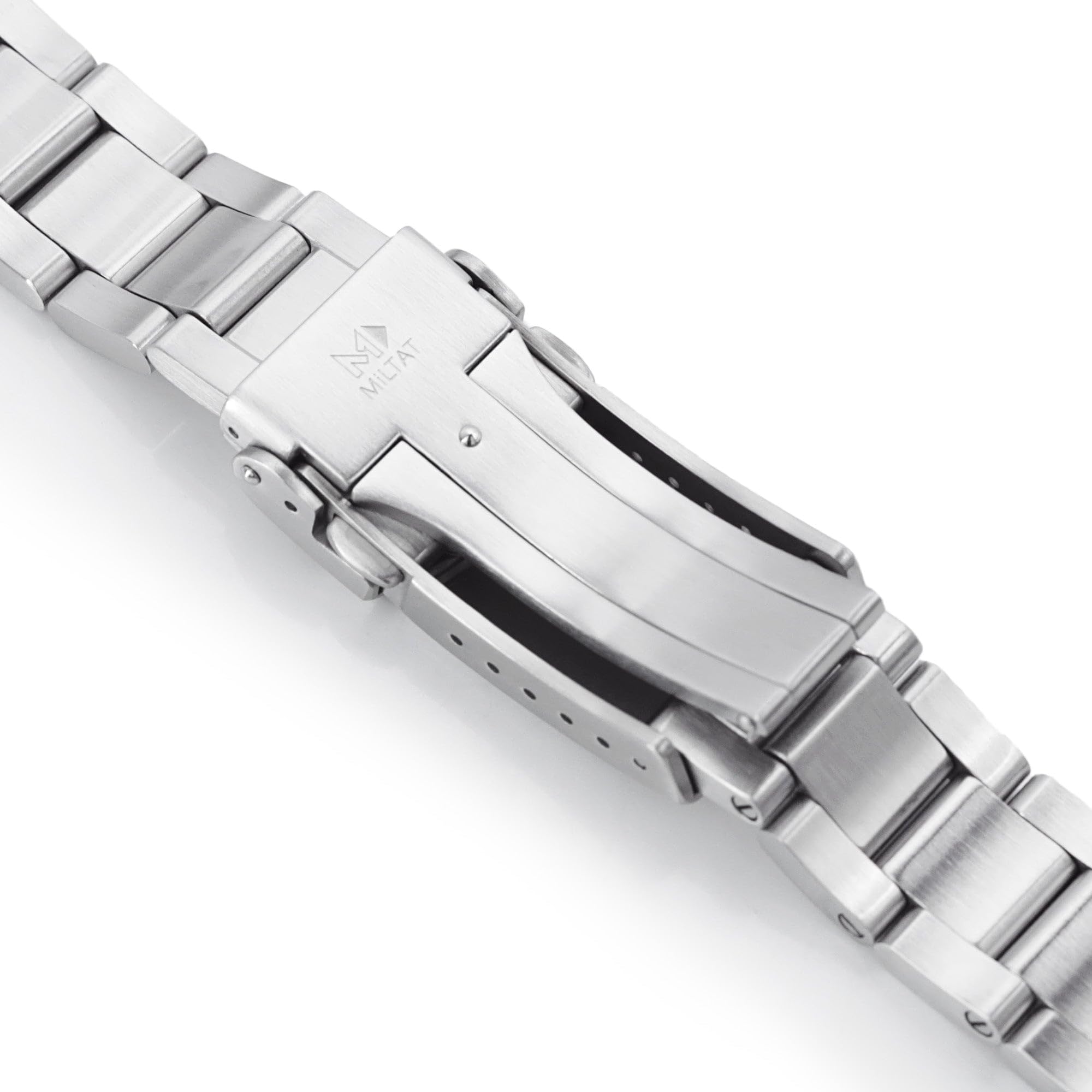 MiLTAT 22mm Super-O Watch Band compatible with Orient Mako II Ray II 316L