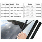 COOL STAR 2pcs Molding Side Drip Compatible with Toyota Yaris Sedan 2007 2008