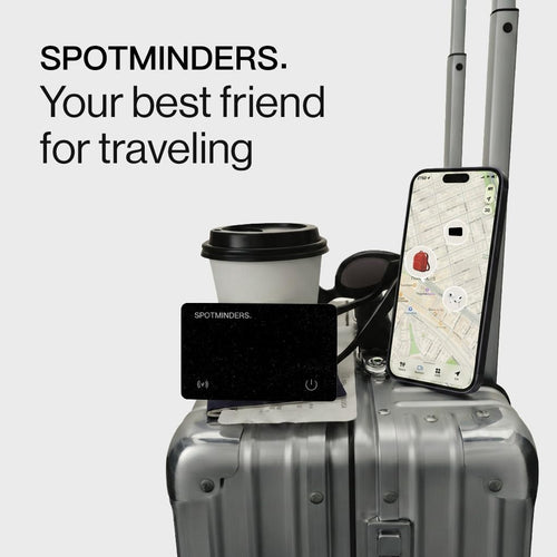 SPOTMINDERS Wallet Tracker Card Apple Find My Rechargeable IP68 Slim