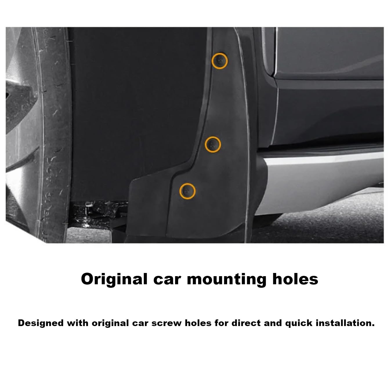 Rufutle Mud Flaps for Toyota Corolla AE110 Hatchback 1998-2002, 4Pcs/Set Front