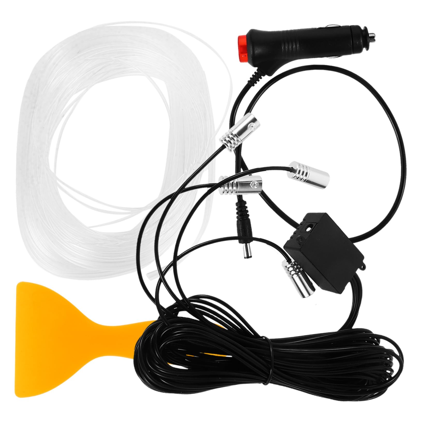 Zerodeko LED Car Interior Ambient Light Fiber Optic RGB Door Strip App Control