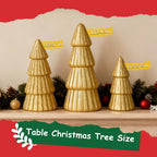 Set of 3 Joyhalo Tabletop Christmas Trees, Frosted Christmas Trees Indoor Xmas