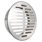 Dnyta 7in Floor Drain Cover, Stainless Steel Round Anti Blocking Round Grate