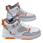 Size 44 Men's High Top Walking Snow Winter Shoes Fur Lined Warm Casual Sneakers