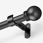 AMZSEVEN Curtain Rods for Windows 16 to 48 Inches, Curtain Rod Max Adjustable