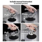 FIRSTINFO A1504A Aluminum Dent Puller 2.95in Suction Cup PDR Tool