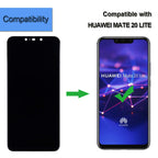 LCD Display Compatible with Huawei Mate 20 lite SNE-LX3 SNE-LX1 SNE-LX2 SNE-L23