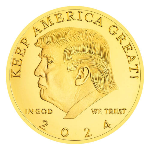 8 Pcs 47th President of The United States Donald Trump Coin Commemorative Never