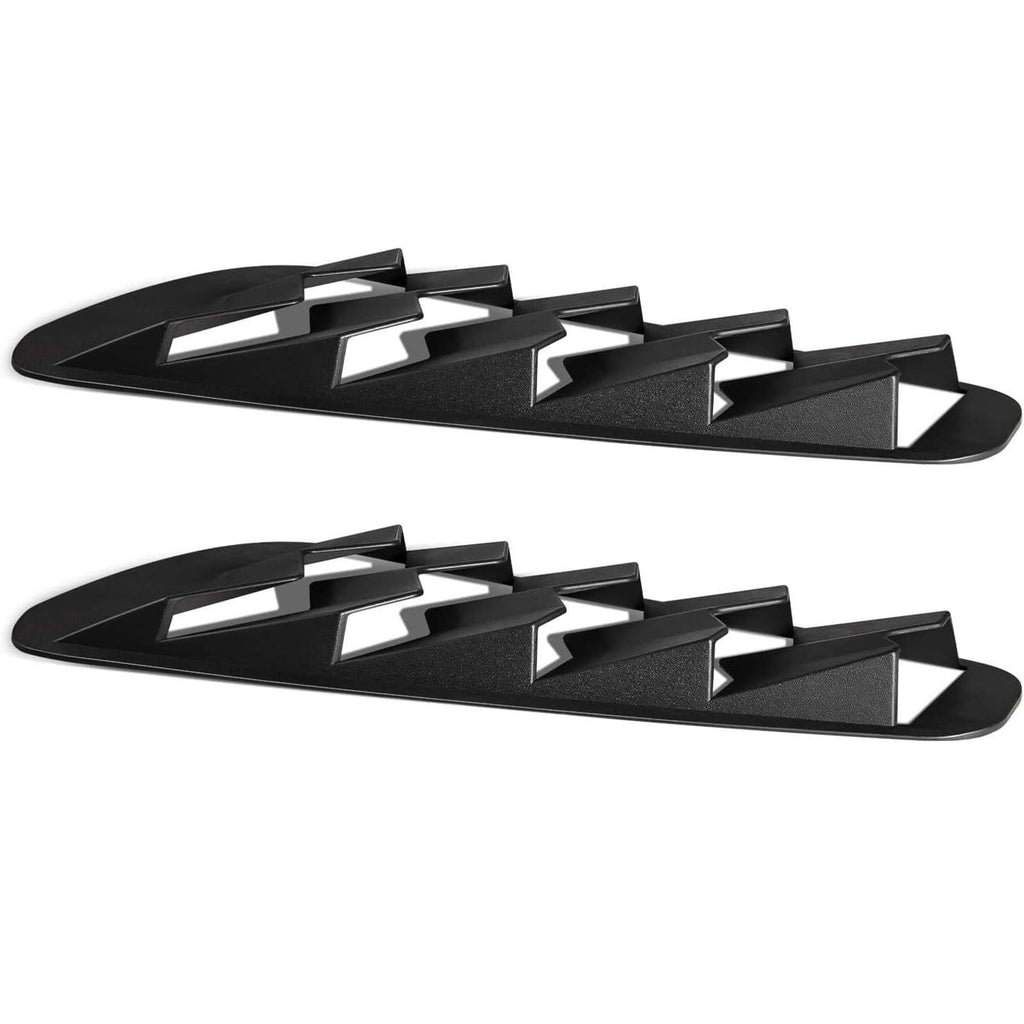 YMT Side Window Louvers Windshield ABS Matte Black Sun Shade Cover GT Lambo