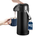 Coffee Carafe for Keeping Hot - Gezoss 102OZ / 3L Airpot Coffee Dispenser with