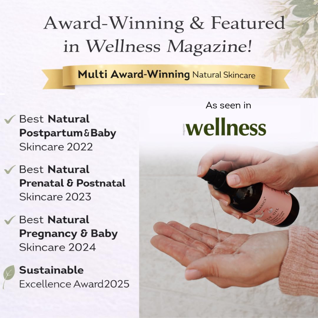 Organic Perineal Massage Oil Spray by Irene Organics for Pregnancy and