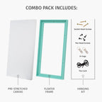 PIXY CANVAS Value Pack of 24x24 Stretched Canvas 1-1/2 (1.5) inch deep and