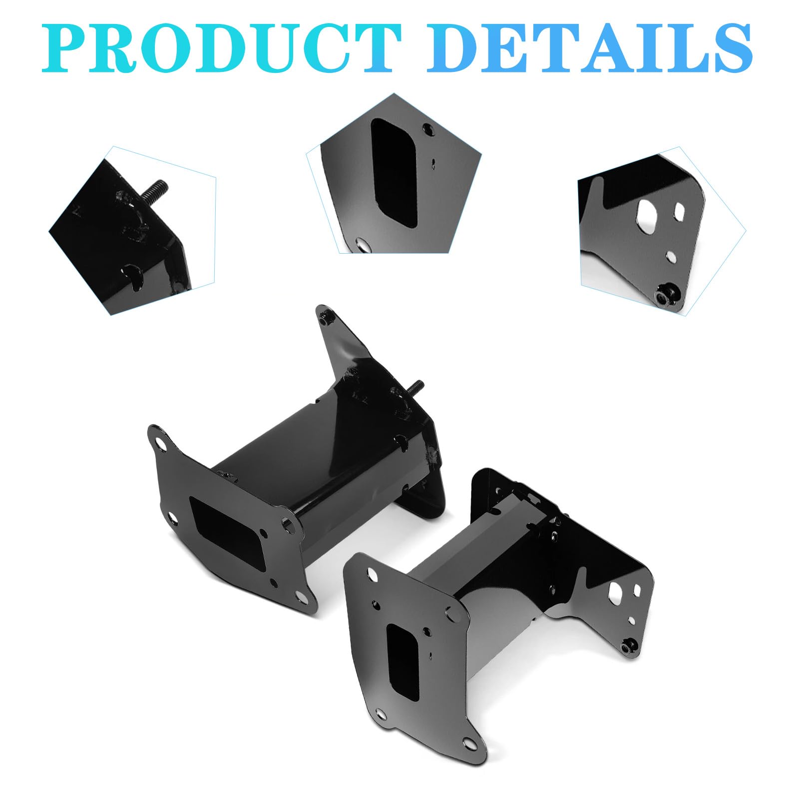 CZJF Front Steel Bumper Face Bar Support Bracket Driver Passenger Side For