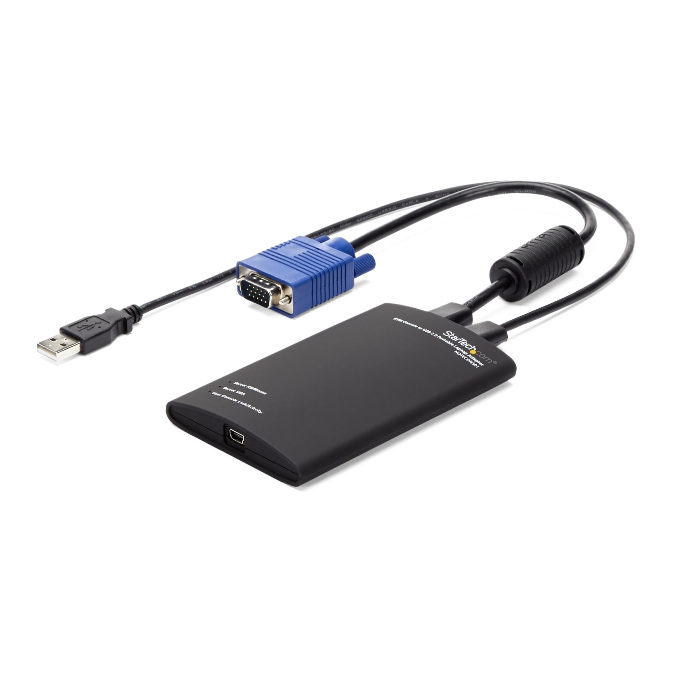StarTech.com Portable Laptop Crash Cart Adapter for Server Management, USB/VGA