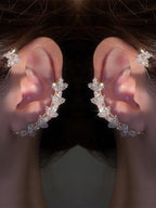 Fanquility 2Pcs Butterfly Earrings Ear Cuffs Non Pierceing Ear Cuff Fake