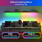 SEZO WS2812B LED Strip Light 3.3FT/1M 144LEDs/m Individually Addressable