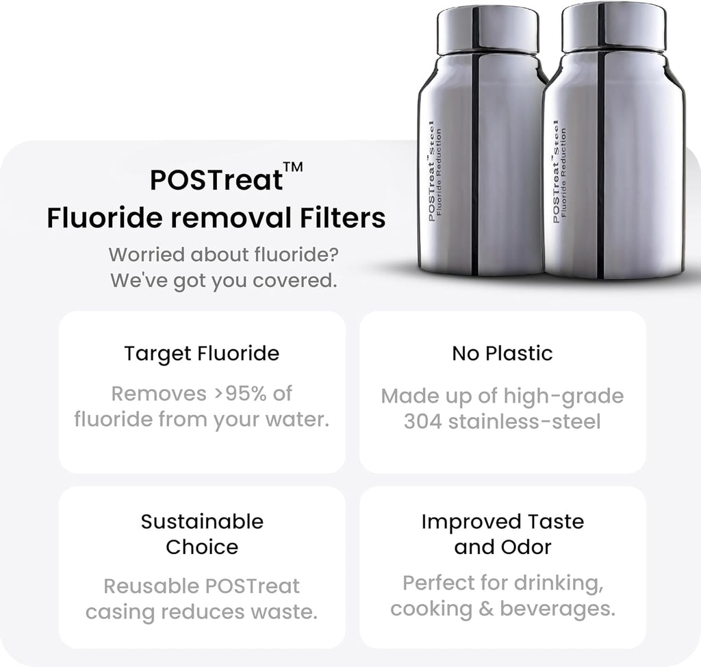 PHOENIX GRAVITY POSTreat Steel Fluoride Reduction Elements - Set of 2 AISI 304
