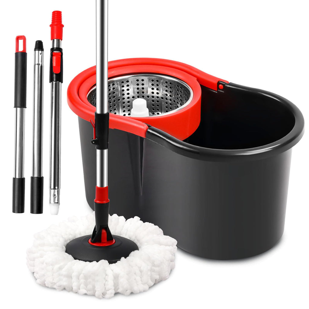 360° Spin Mop and Bucket Set with Wringer System