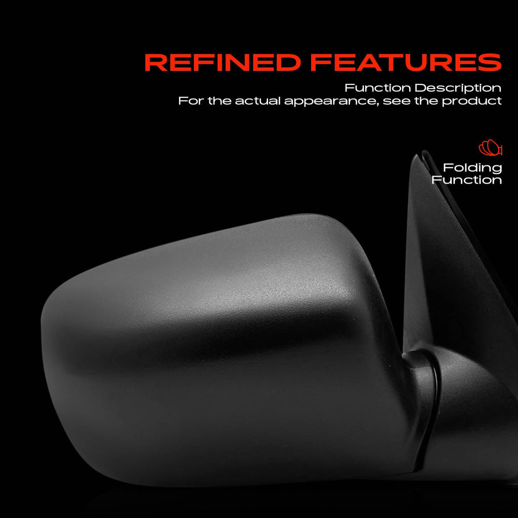 A-Premium Pair (2) Driver and Passenger Side Manual Door Mirror