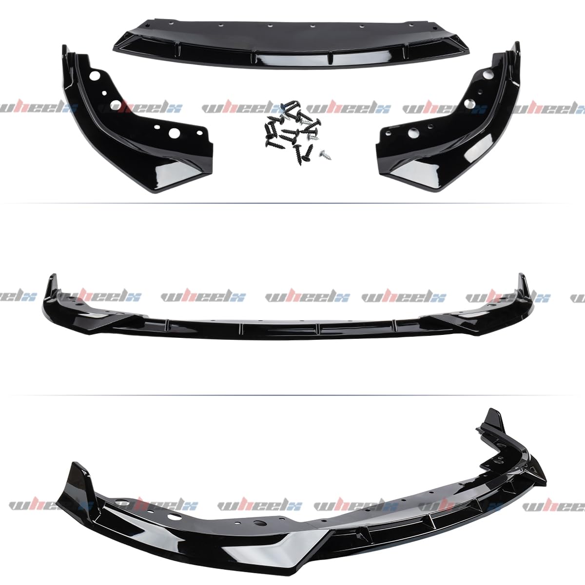BMW G20 3 Series LCI Front Lip Splitter M Sport 2023-2026 Gloss Black Spoiler