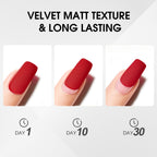 CANNI 2Pcs Matte Gel Top Coat and Base Coat Set- No Wipe Long Lasting Matte Top