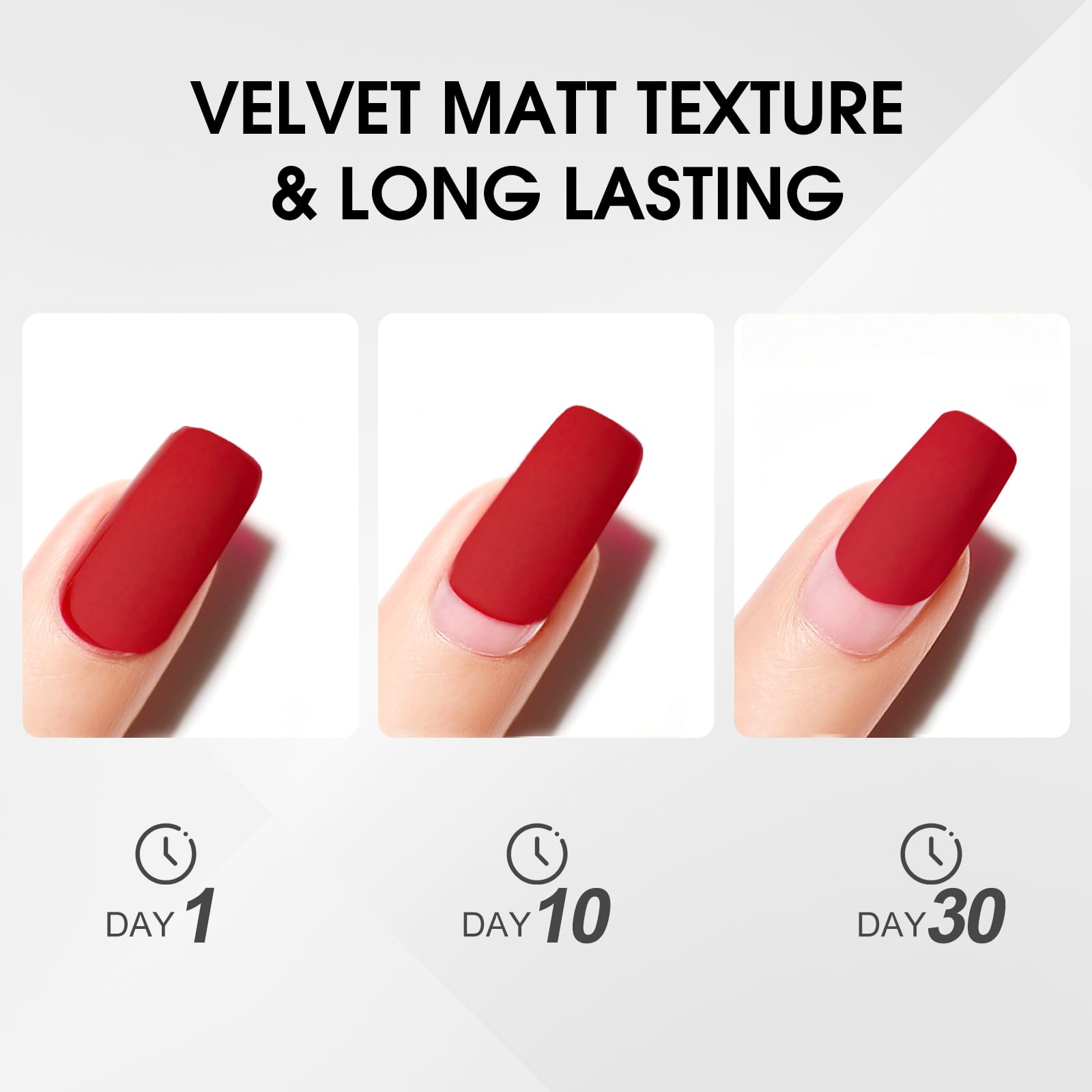 CANNI 2Pcs Matte Gel Top Coat and Base Coat Set- No Wipe Long Lasting Matte Top