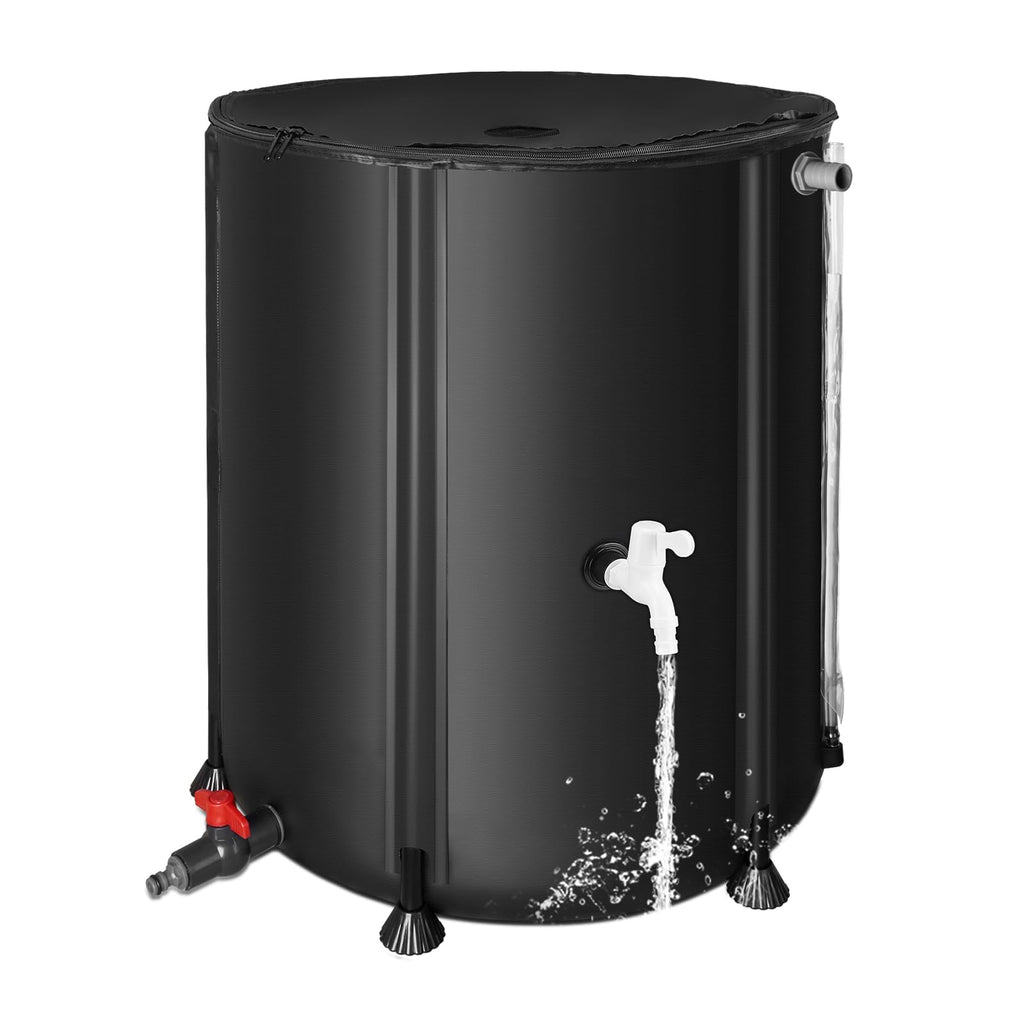 FAMIROSA 50 Gallon / 200L Rain Barrel, Collapsible Rain Barrels to Collect