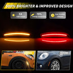 VYNTRAL Front/Rear Side Marker Light Compatible with Gen3 MINI Coop-er F55 F56