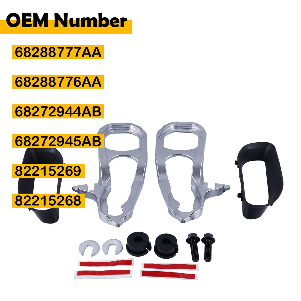 Etersec 68288777AA 68288776AA Front Tow Hooks Set (Left & Right) Compatible with
