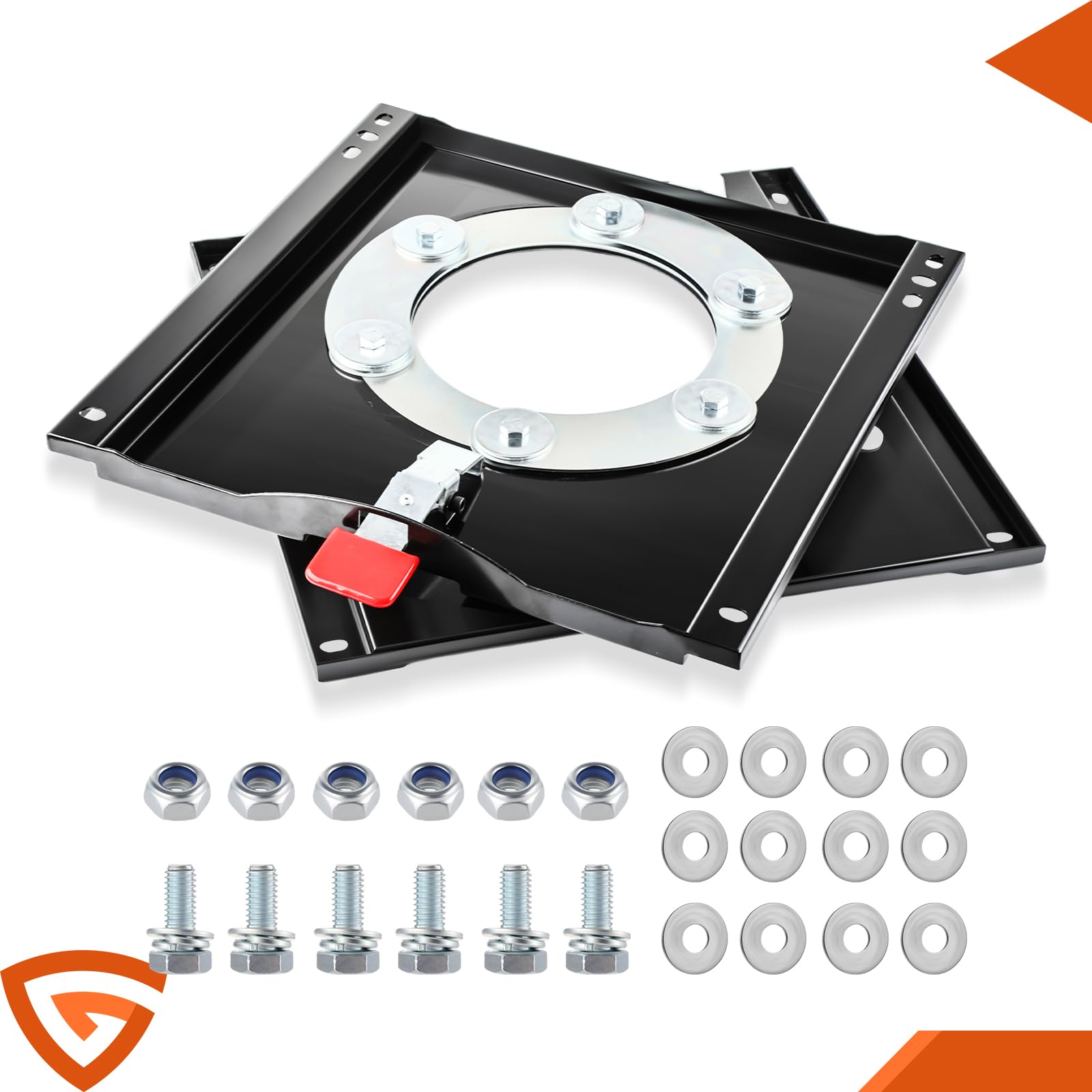 Seat Base 360° Rotation Motorhome Seat Swivel Base Mount Plate Fit for Ram