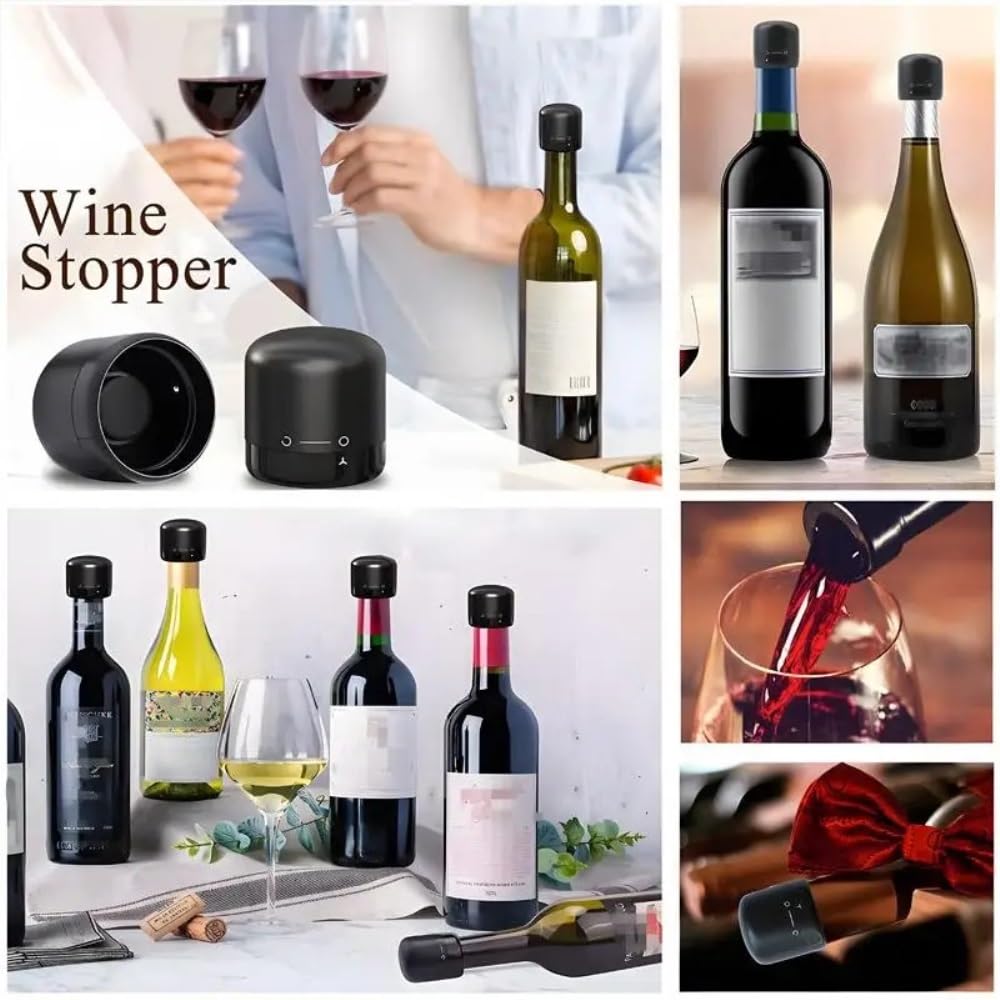 New 4/2/1PC Wine Stopper Reusable Bar Accessories Silicone Sealing Champagne