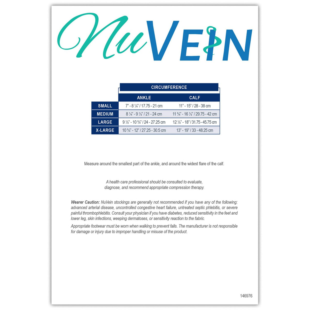 NuVein Sheer Compression Stockings, 15-20 mmHg Support, Women's Diamond Pattern