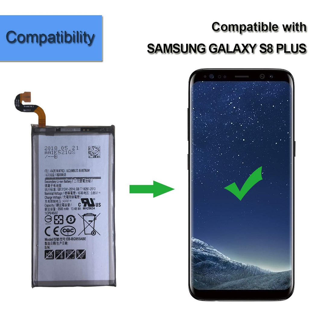 E-YIIVIIL Replacement Battery Compatible with Samsang Galaxy S8+ S8 Plus