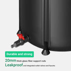 FAMIROSA 50 Gallon / 200L Rain Barrel, Collapsible Rain Barrels to Collect