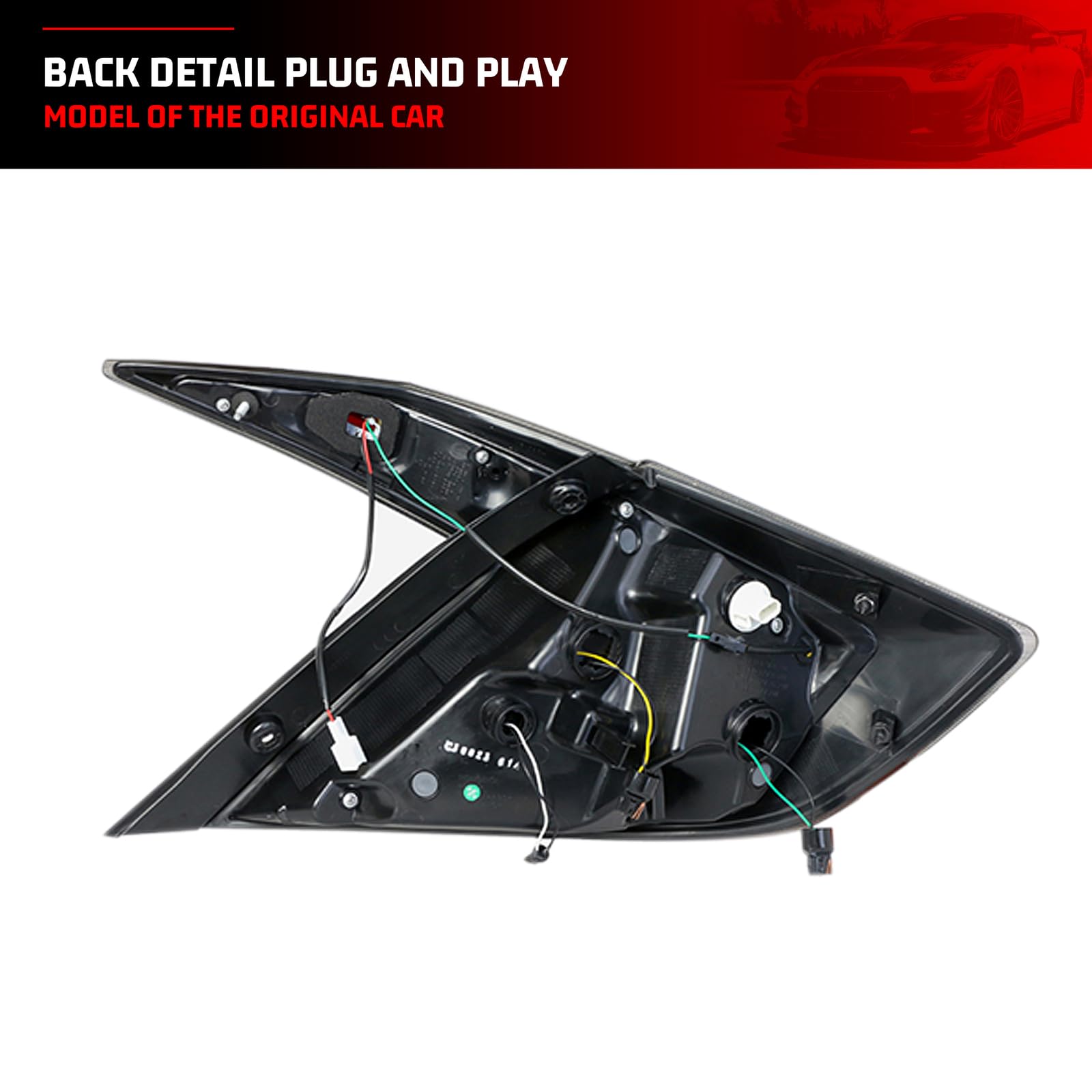 New Accessory Compatible with Honda Civic 2016-2021 Sedan 10th Gen Full LED Tail Lights with Sequential Turn Signal Dynamic Animation Rear Lamps Assembly (Not Fit Hatchback Coupe) (Black)