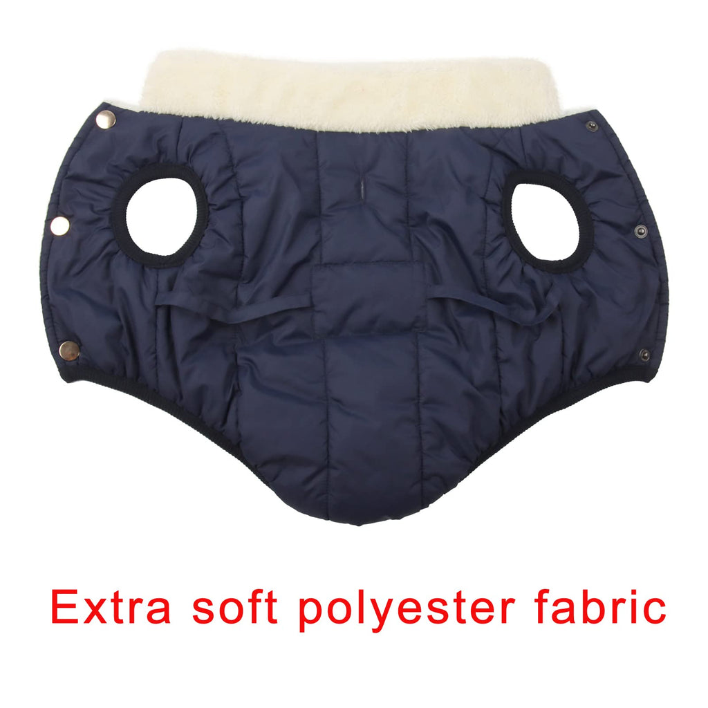 JoyDaog Fleece Lined Warm Dog Jacket for Puppy Winter Cold Weather,Soft