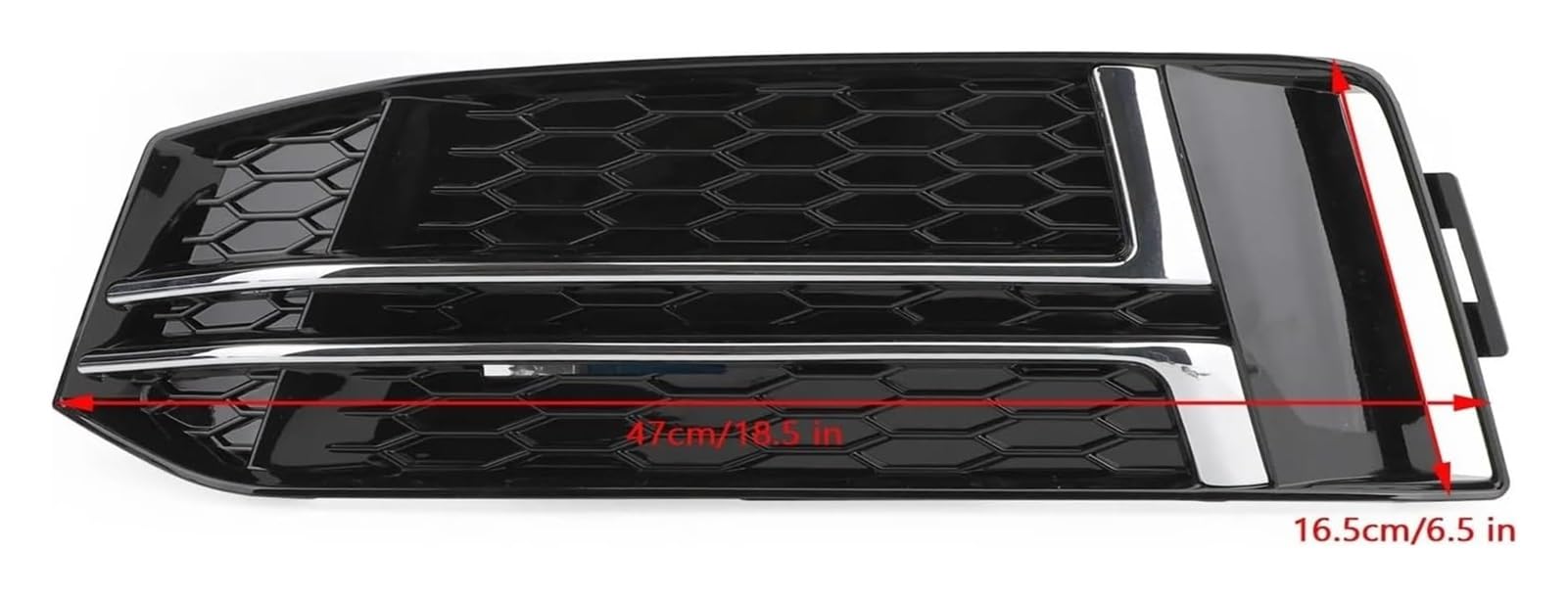 1 Pair Front Fog Light Cover Bumper Grille Compatible for AUDI A4 B9 2016 2017