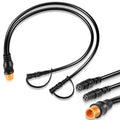 Replace 010-12234-05 Transducer Sensor Adapter Y-Cable12-Pin to Dual 4-Pin for Garmin Striker 7sv/9sv, as Well as for Striker Vivid 7sv/9sv, Works with echoMAP 72sv, 73sv, 74sv, 93sv（Length: 18 in）
