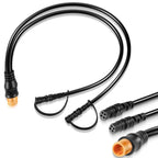 Replace 010-12234-05 Transducer Sensor Adapter Y-Cable12-Pin to Dual 4-Pin for Garmin Striker 7sv/9sv, as Well as for Striker Vivid 7sv/9sv, Works with echoMAP 72sv, 73sv, 74sv, 93sv（Length: 18 in）