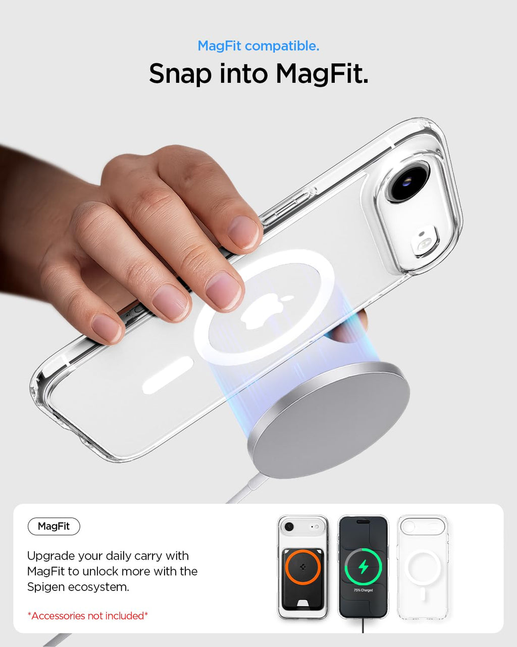 Spigen for iPhone Air Case, Ultra Hybrid MagFit [TPU Covered Camera Control]