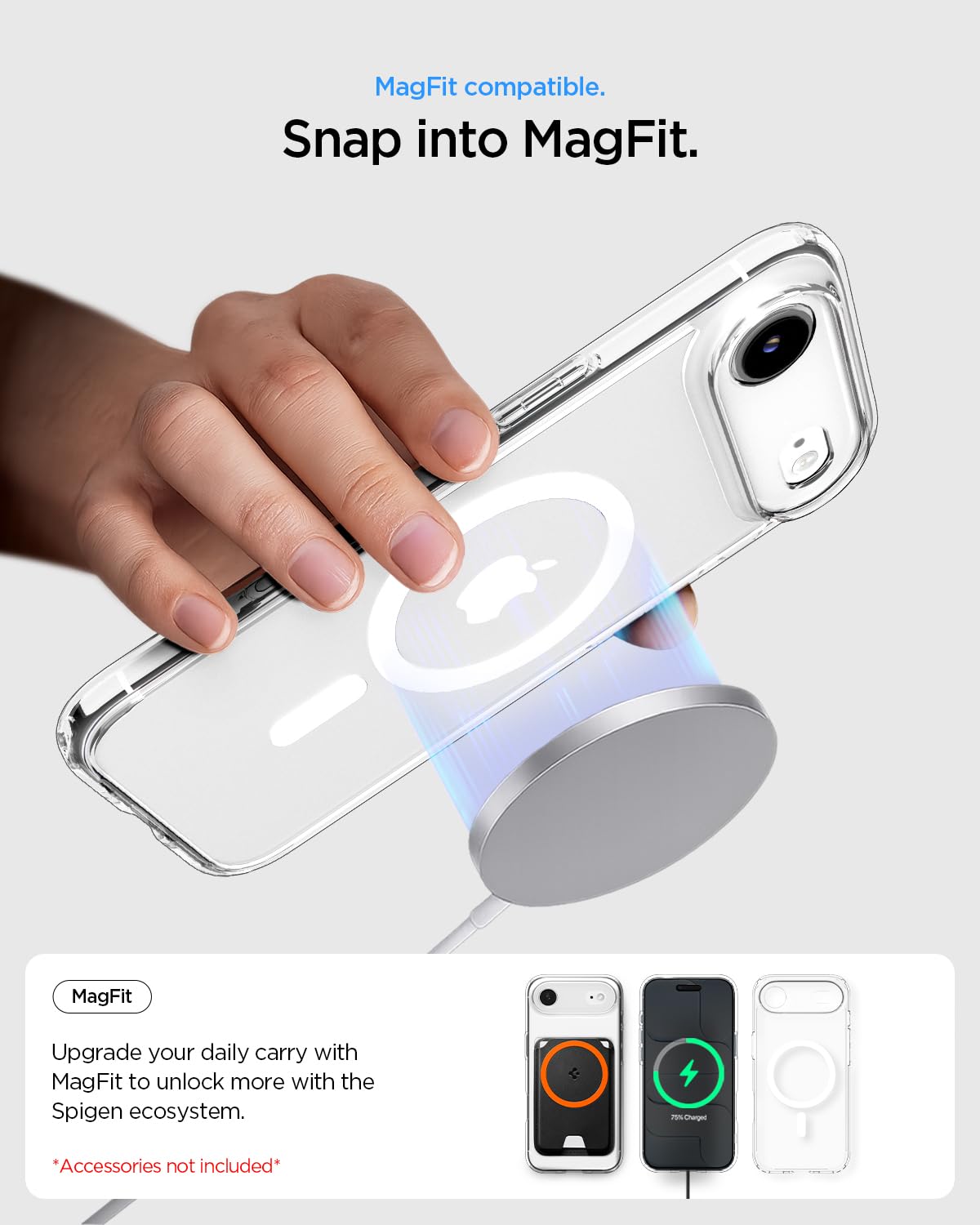Spigen for iPhone Air Case, Ultra Hybrid MagFit [TPU Covered Camera Control]